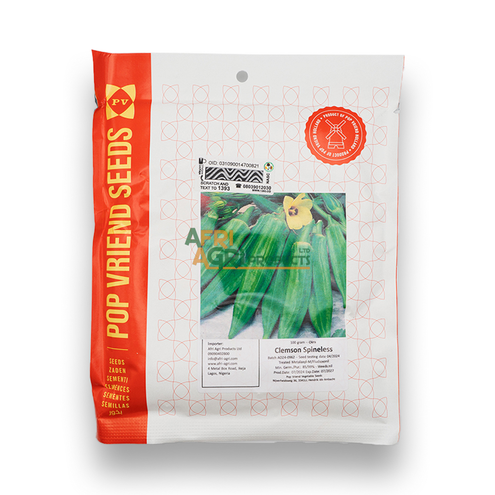 Okra Clemson Spineless (100g) PV
