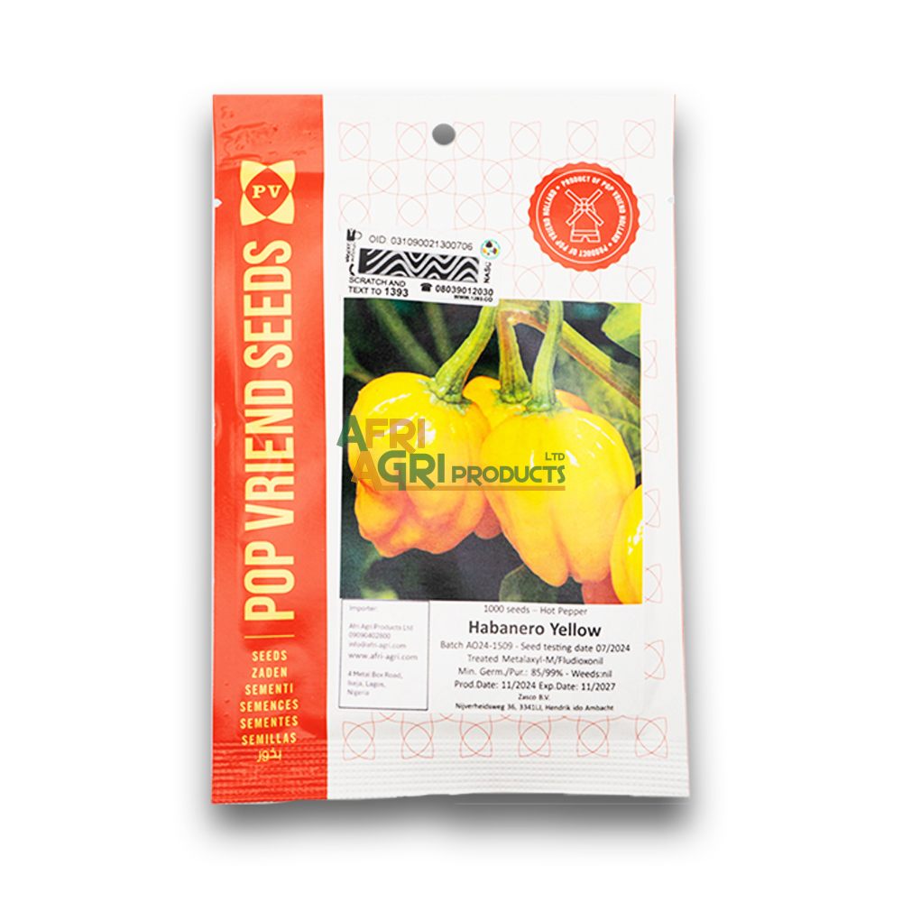 Hot Pepper Yellow Habanero (1,000)