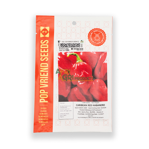 [TT-0157D] Hot Pepper Caribbean Red Habanero (1,000)